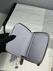 CHANEL | Zippered Coin Case Carviar Gold Hardware Purble - 6