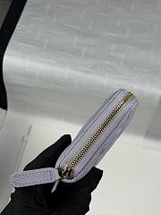 CHANEL | Zippered Coin Case Carviar Gold Hardware Purble - 5
