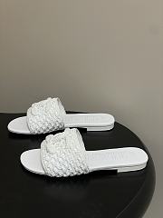Chanel CC logo crochet design Sandals White - 4