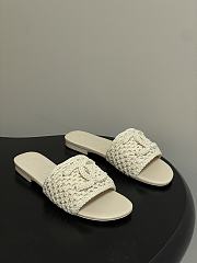 Chanel CC logo crochet design Sandals Beige - 1