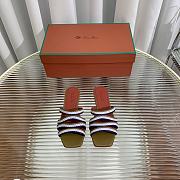 Loro Piana Sprightly Charms sandals purble/green - 5