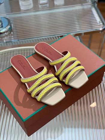 Loro Piana Sprightly Charms sandals yellow