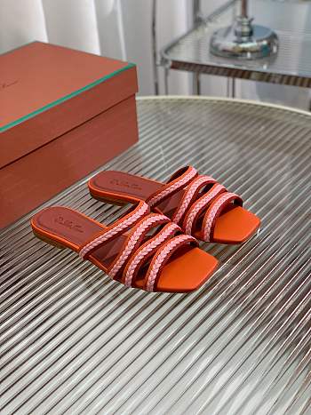 Loro Piana Sprightly Charms sandals orange