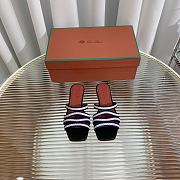 Loro Piana Sprightly Charms sandals purble/black - 6