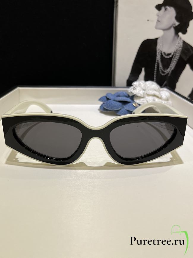 CHANEL | Panda-themed sunglasses black CH6056  - 1