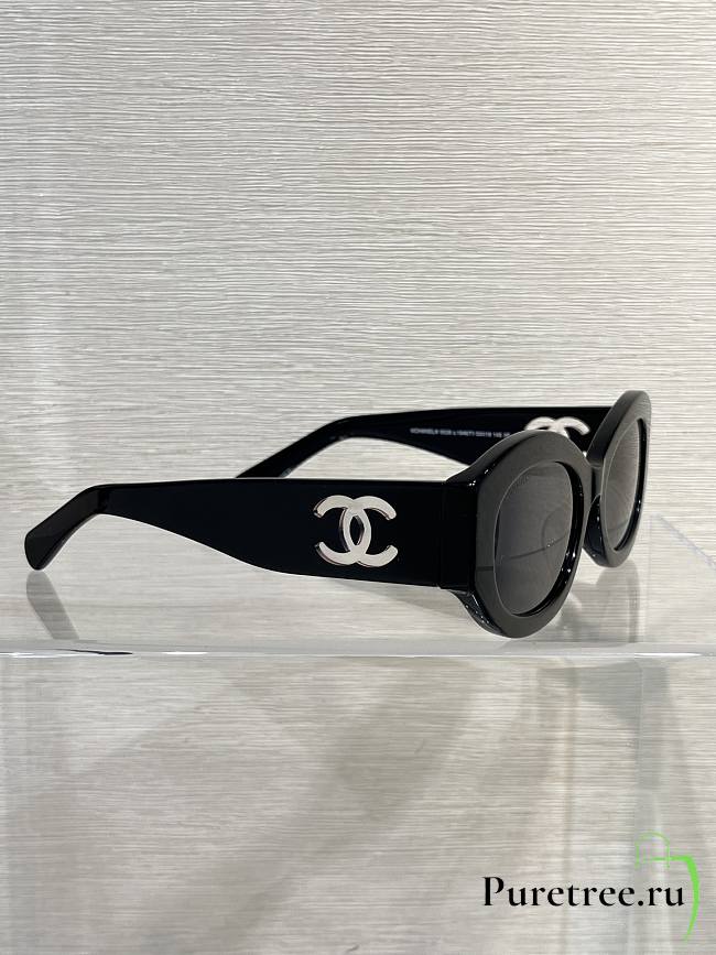 CHANEL | Transparent double-C sunglasses CH5528 - 1