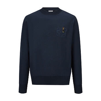 Loewe Crew Necks for Men Dark Blue