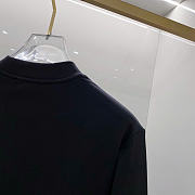 Louis Vuitton Embroidered Logo Long-Sleeve T-Shirt Black - 5