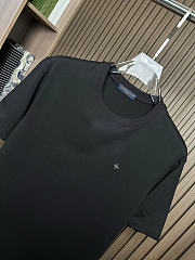 Louis Vuitton Embroidered Logo T-Shirt Black - 5