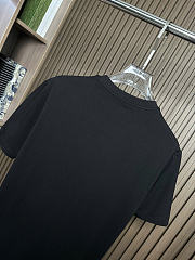 Louis Vuitton Embroidered Logo T-Shirt Black - 3