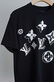 Louis Vuitton Short-Sleeve Crewneck T-Shirt Black - 4