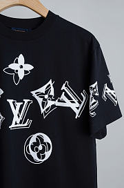 Louis Vuitton Short-Sleeve Crewneck T-Shirt Black - 3