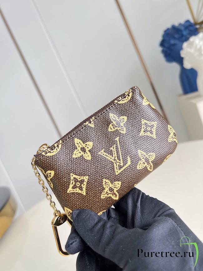 LOUIS VUITTON | Key Pouch Monogram Origine Ebene M27671 - 1