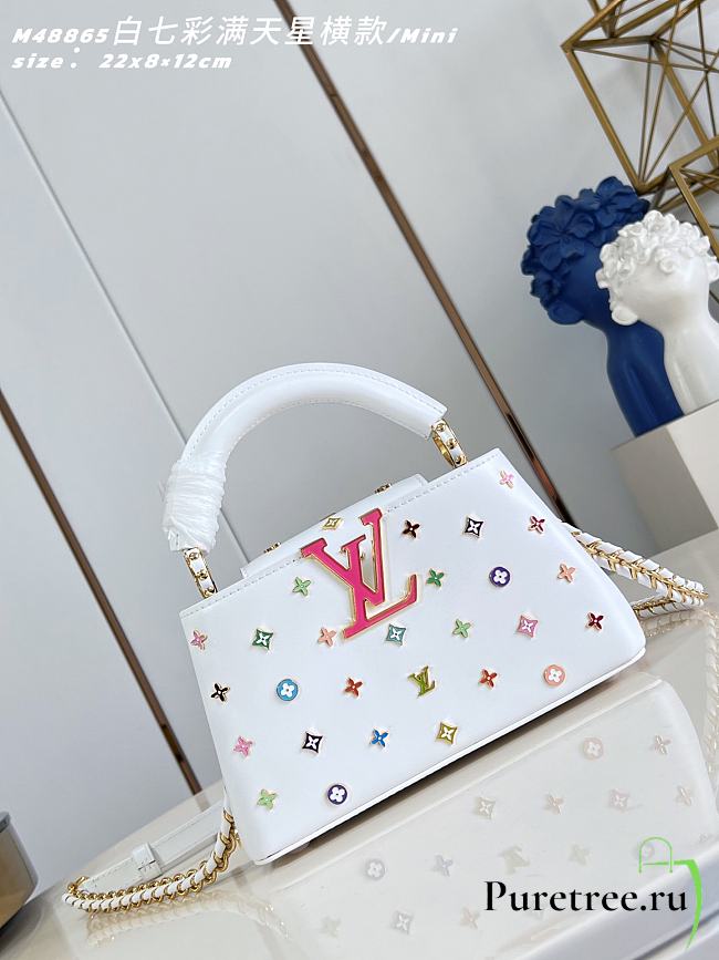 LV x TM Capucines East-West Mini Snow M27636 - 1