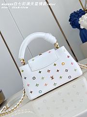 LV x TM Capucines East-West Mini Snow M27636 - 3