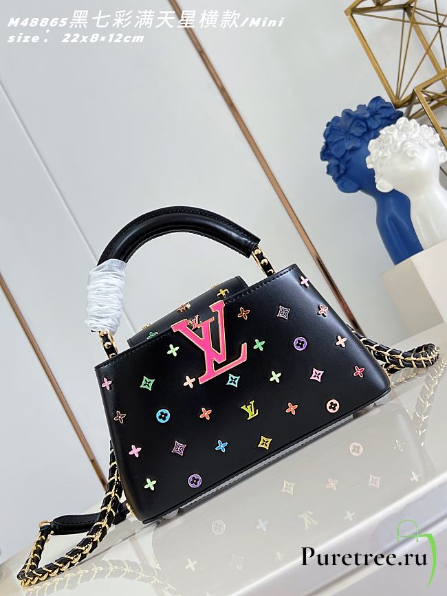 LV x TM Capucines East-West Mini Black M27637 - 1