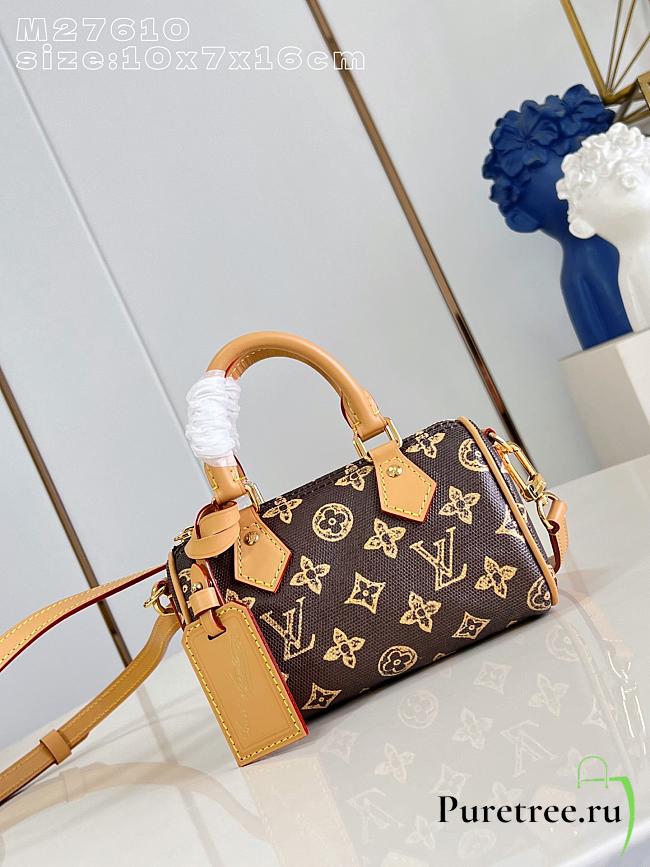 LOUIS VUITTON | Nano Speedy Monogram Origine Ebene M27610 - 1