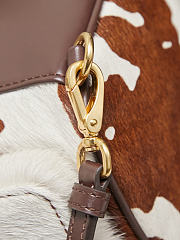 Miumiu Printed leather backpack White/Burnt Sienna - 2