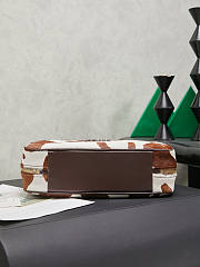 Miumiu Beau Medium calf hair shoulder bag White/Burnt Sienna - 6