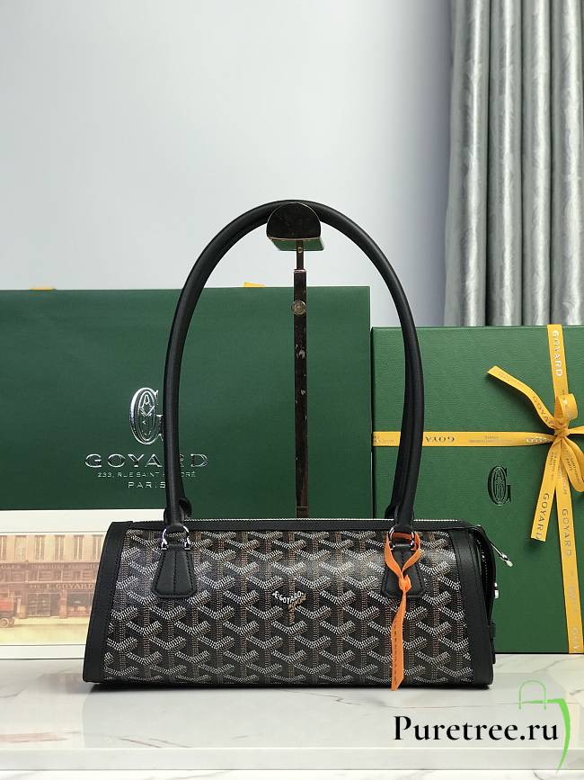Goyard Bonbonnière Bag Chevroches Calfskin Black - 1