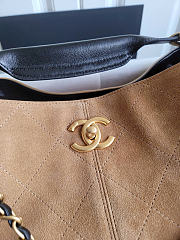 Chanel Suede Calfskin Shiny Lambskin Quilted Small Shopping Bag - 2