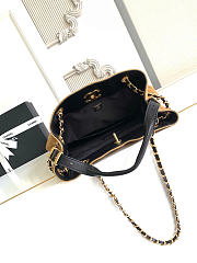 Chanel 25A Suede & Calfskin Vertical Tote Brown - 5