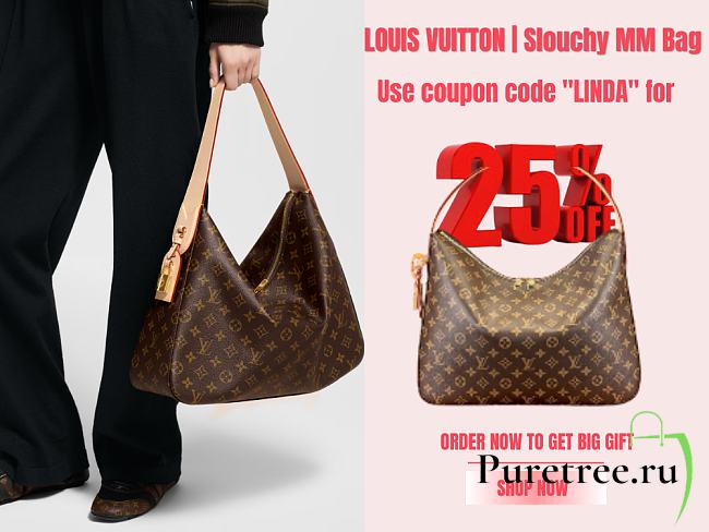 LOUIS VUITTON | Slouchy MM Bag Monogram pattern M12098 - 1