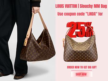 LOUIS VUITTON | Slouchy MM Bag Monogram pattern M12098