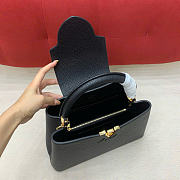 LOUIS VUITTON | Capucines MM Taurillon leather black - 6