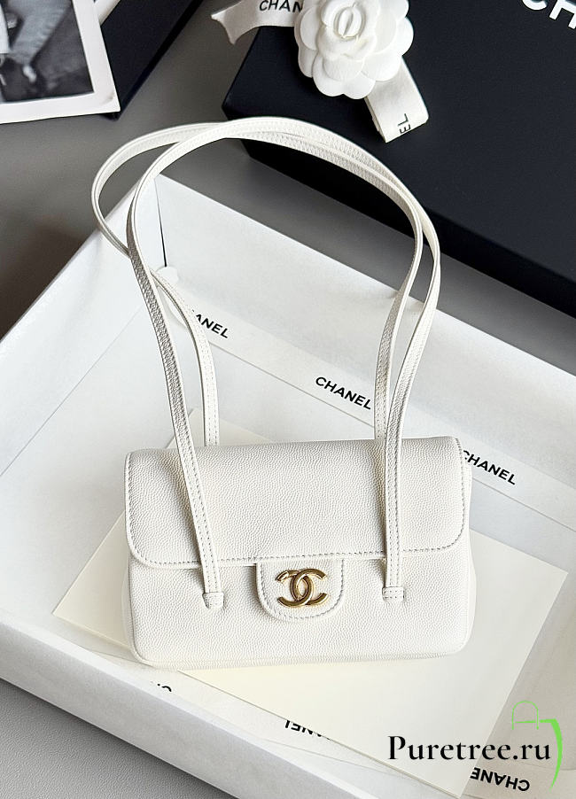 CHANEL | Preppy 26 Mini Bag White - 1