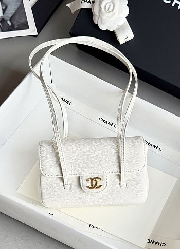 CHANEL | Preppy 26 Mini Bag White