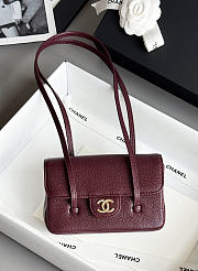 CHANEL | Preppy 26 Mini Bag Burgundy - 1