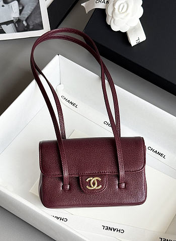 CHANEL | Preppy 26 Mini Bag Burgundy