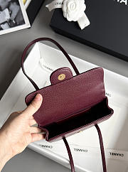 CHANEL | Preppy 26 Mini Bag Burgundy - 5
