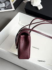 CHANEL | Preppy 26 Mini Bag Burgundy - 4