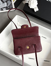 CHANEL | Preppy 26 Mini Bag Burgundy - 3