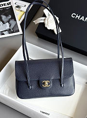 CHANEL | Preppy 26 Mini Bag Dark Blue - 1