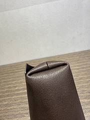 The Row Sally Leather Shoulder Bag Dark Brown - 6