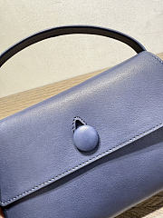 The Row Sally Leather Shoulder Bag Dark Blue - 2