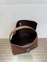 The Row Sally Leather Shoulder Bag Tan Brown - 6