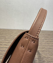 The Row Sally Leather Shoulder Bag Tan Brown - 5