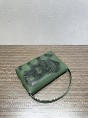 The Row Sally Leather Shoulder Bag Dark Green - 5