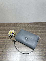 The Row Sally Leather Shoulder Bag  Blue - 5