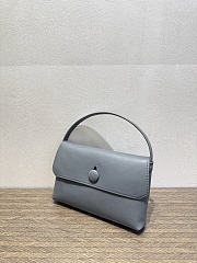 The Row Sally Leather Shoulder Bag  Blue - 4