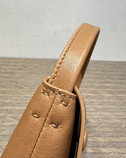 The Row Sally Leather Shoulder Bag Camel Brown - 6