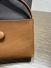 The Row Sally Leather Shoulder Bag Camel Brown - 5