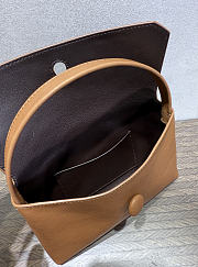 The Row Sally Leather Shoulder Bag Camel Brown - 4