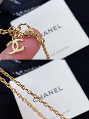 Chanel Fragrant Stacked Barbell Bead Double Pendant Necklace - 6