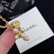 Chanel Fragrant Stacked Barbell Bead Double Pendant Necklace - 5