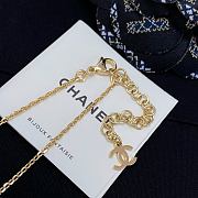 Chanel Fragrant Stacked Barbell Bead Double Pendant Necklace - 2